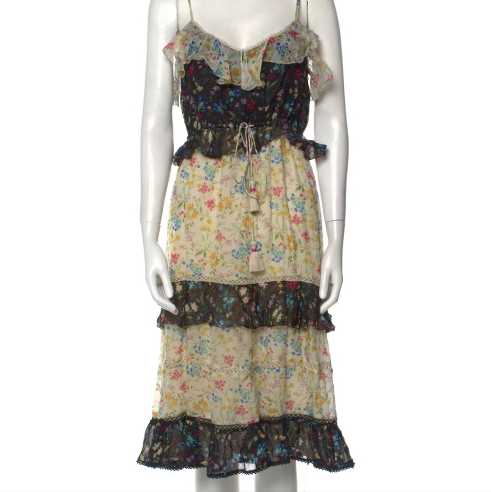 Anthropologie Love Sam floral spaghetti strap dress Small